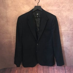 H&M herringbone navy blazer size 36